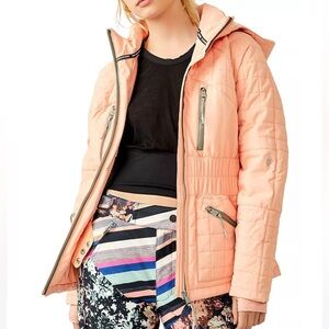 NWT Free People Movement All Prepped Ski Jacket in Wintermelon Size Large